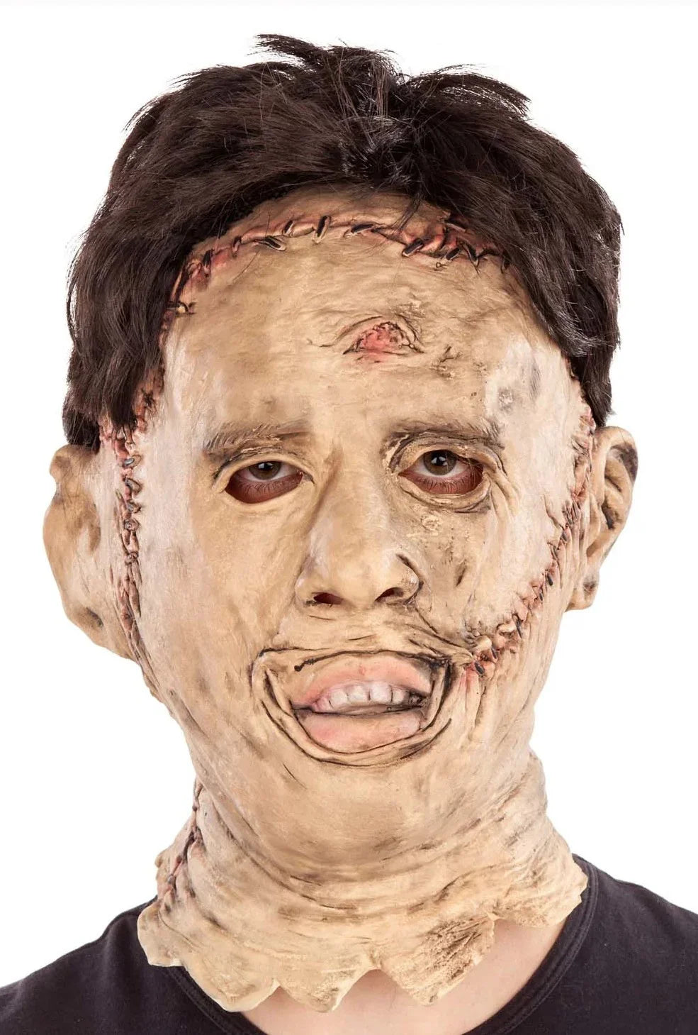 Máscara de Leatherface La Matanza de Texas con Pelo Máscaras Halloween Viving